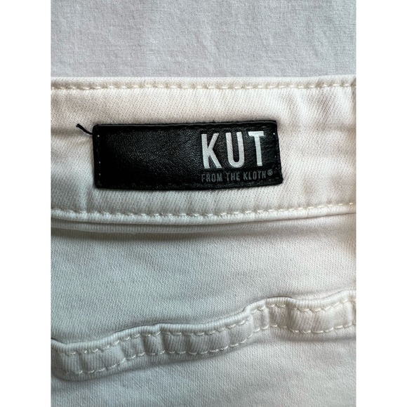 Kut from the Kloth High Rise Rachael Fab Ab White Jeans Size 0 - Picture 8 of 10
